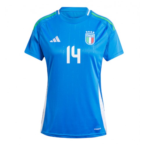 Italija Federico Chiesa #14 Domaci Dres za Ženska EP 2024 Kratak Rukavima